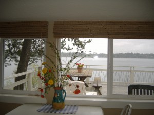 View of Hayden Lake from dining window.